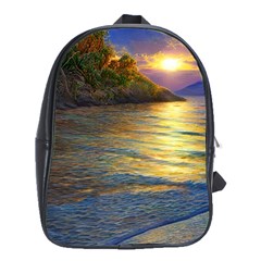 Sunset At The Surf School Bag (xl) by GardenOfOphir