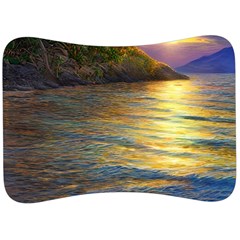 Sunset At The Surf Velour Seat Head Rest Cushion by GardenOfOphir