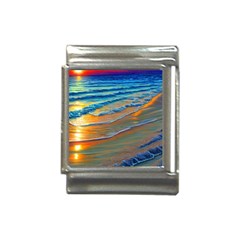 Modern Sunset Over The Ocean Italian Charm (13mm)