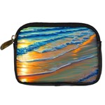 Modern Sunset Over The Ocean Digital Camera Leather Case Front