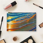 Modern Sunset Over The Ocean Cosmetic Bag (Medium) Front