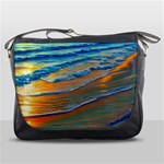 Modern Sunset Over The Ocean Messenger Bag Front