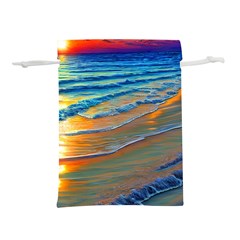 Modern Sunset Over The Ocean Lightweight Drawstring Pouch (m) by GardenOfOphir