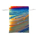 Modern Sunset Over The Ocean Lightweight Drawstring Pouch (M) Front