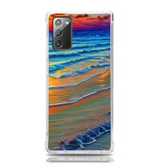 Modern Sunset Over The Ocean Samsung Galaxy Note 20 Tpu Uv Case by GardenOfOphir