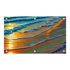 Modern Sunset Over The Ocean Banner And Sign 5  X 3  by GardenOfOphir