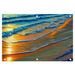 Modern Sunset Over The Ocean Banner And Sign 6  X 4  by GardenOfOphir