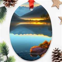 Gorgeous Lake Ornament (Oval)