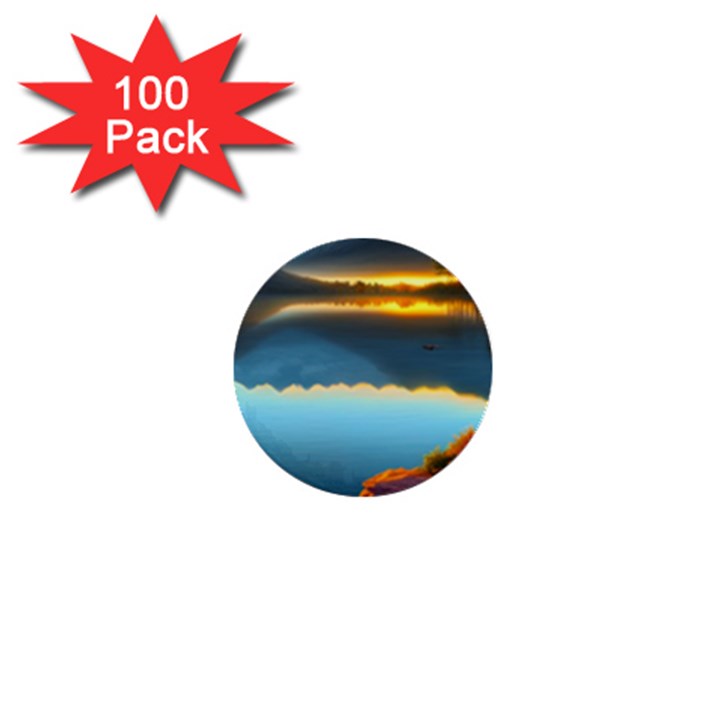 Gorgeous Lake 1  Mini Buttons (100 pack) 