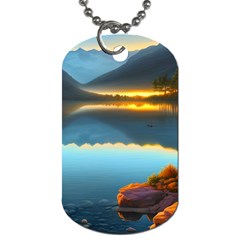 Gorgeous Lake Dog Tag (Two Sides)