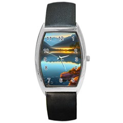 Gorgeous Lake Barrel Style Metal Watch