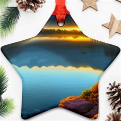 Gorgeous Lake Star Ornament (Two Sides)