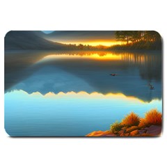 Gorgeous Lake Large Doormat by GardenOfOphir