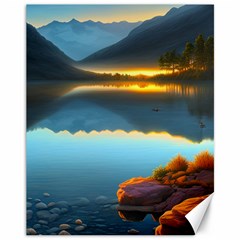 Gorgeous Lake Canvas 11  X 14  by GardenOfOphir