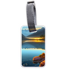 Gorgeous Lake Luggage Tag (one Side) by GardenOfOphir