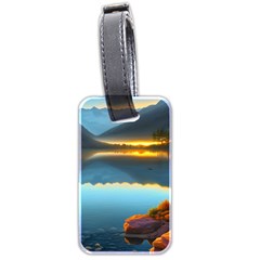 Gorgeous Lake Luggage Tag (two Sides) by GardenOfOphir