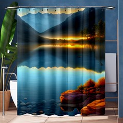 Gorgeous Lake Shower Curtain 60  X 72  (medium)  by GardenOfOphir