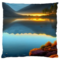 Gorgeous Lake Large Cushion Case (One Side)