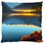 Gorgeous Lake Large Cushion Case (One Side) Front