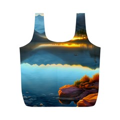 Gorgeous Lake Full Print Recycle Bag (M)