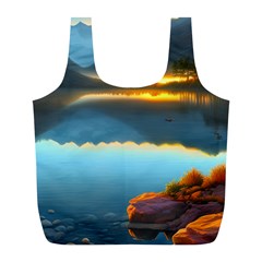 Gorgeous Lake Full Print Recycle Bag (L)