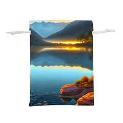 Gorgeous Lake Lightweight Drawstring Pouch (L)