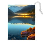 Gorgeous Lake Drawstring Pouch (5XL) Front