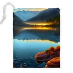 Gorgeous Lake Drawstring Pouch (5XL) Back