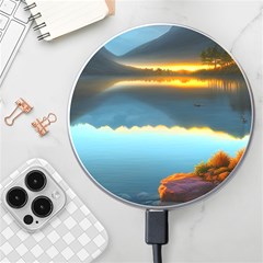 Gorgeous Lake Wireless Fast Charger(White)