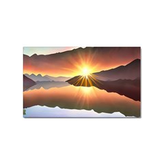 Majestic Lake Sticker (rectangular) by GardenOfOphir