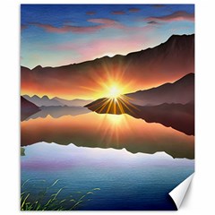 Majestic Lake Canvas 8  X 10  by GardenOfOphir