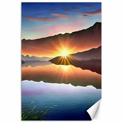 Majestic Lake Canvas 20  X 30  by GardenOfOphir