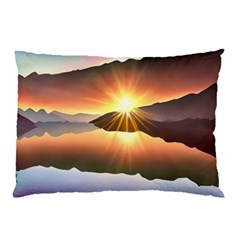 Majestic Lake Pillow Case by GardenOfOphir