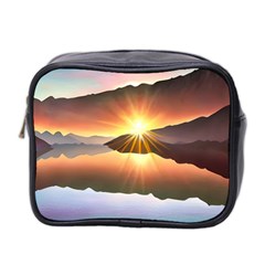 Majestic Lake Mini Toiletries Bag (two Sides) by GardenOfOphir