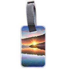 Majestic Lake Luggage Tag (two Sides) by GardenOfOphir