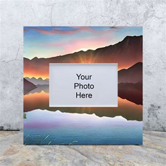 Majestic Lake White Box Photo Frame 4  X 6  by GardenOfOphir