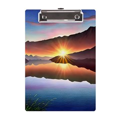 Majestic Lake A5 Acrylic Clipboard