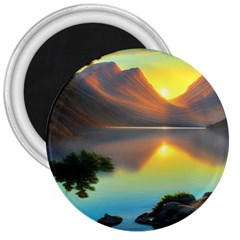 Benevolent Lake 3  Magnets by GardenOfOphir