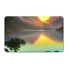 Benevolent Lake Magnet (rectangular) by GardenOfOphir