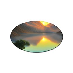 Benevolent Lake Sticker Oval (10 Pack) by GardenOfOphir