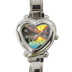 Benevolent Lake Heart Italian Charm Watch by GardenOfOphir