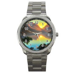 Benevolent Lake Sport Metal Watch by GardenOfOphir