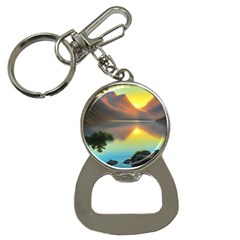 Benevolent Lake Bottle Opener Key Chain by GardenOfOphir