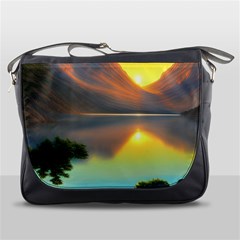 Benevolent Lake Messenger Bag by GardenOfOphir