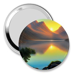 Benevolent Lake 3  Handbag Mirrors by GardenOfOphir