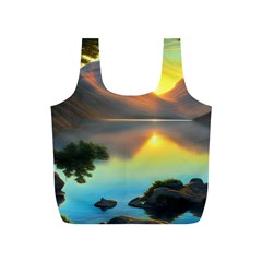 Benevolent Lake Full Print Recycle Bag (s) by GardenOfOphir