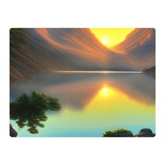 Benevolent Lake Premium Plush Fleece Blanket (mini) by GardenOfOphir