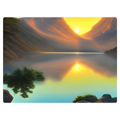 Benevolent Lake Premium Plush Fleece Blanket (extra Small) by GardenOfOphir