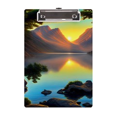 Benevolent Lake A5 Acrylic Clipboard by GardenOfOphir