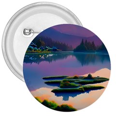 Astonishing Lake View 3  Buttons by GardenOfOphir